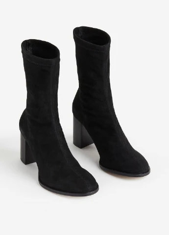 Черные демисезонная ботильоны H&M