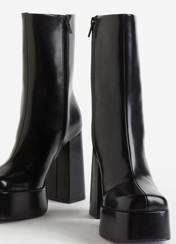 Черные демисезонная ботильоны H&M