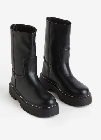 Осенние ботинки H&M из искусственной кожи