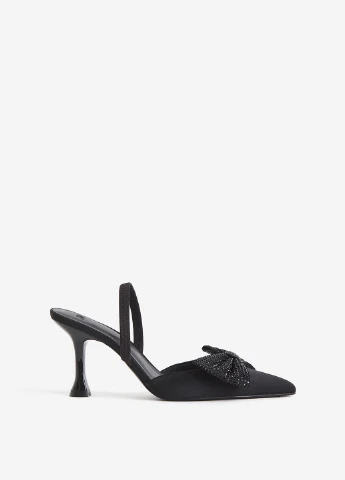 H&M Туфлі чорний з текстиль, швеція — демісезон (267223790)