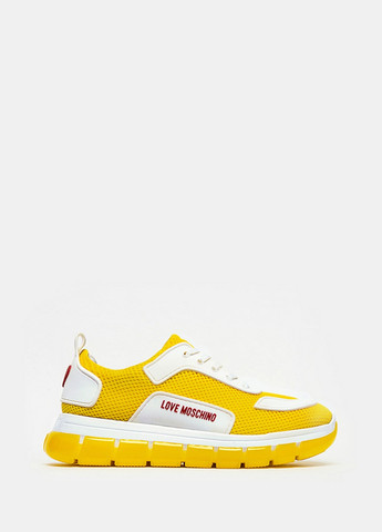 Жовті осінні кросівки Love Moschino