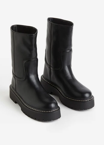 Осенние ботинки H&M из искусственной кожи