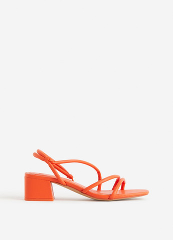 Женские кэжуал сандалии H&M оранжевого цвета