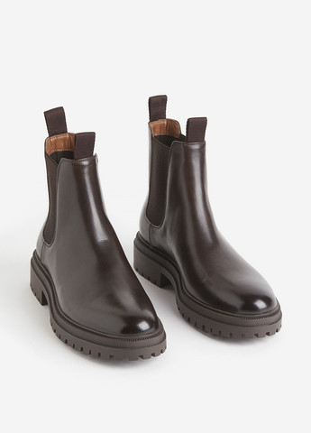 Темно-коричневые осенние ботинки H&M