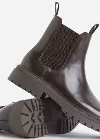 Темно-коричневые осенние ботинки H&M