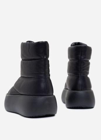 Зимние черные теплые ботинки дутики ISSA PLUS