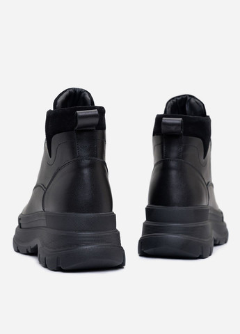 Зимние черные теплые ботинки в спортивном стиле ISSA PLUS