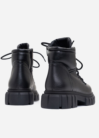 Зимние черные теплые ботинки на меху ISSA PLUS