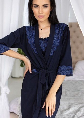 Комплект для дома трикотаж Кс1001н Синий MiaNaGreen (267315401)