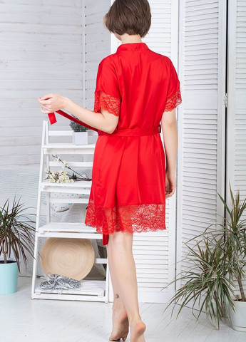 Женский кружевной комплект для дома Кк1041п Красный MiaNaGreen (267315408)