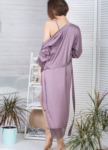 Жіночий комплект з подовженим халатом та сорочкою К1082н MiaNaGreen (267315415)