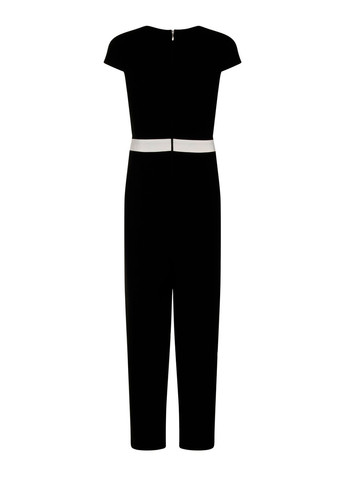 Женский комбинезон брюками Paper Dolls комбинезон-брюки однотонный чёрный праздничный полиэстер