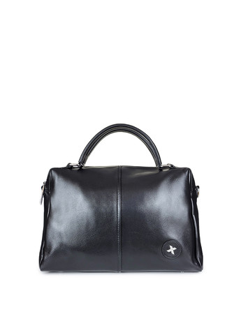 Шкіряна жіноча сумка ділова чорна, 2567 чорн, Fashion (267404192)