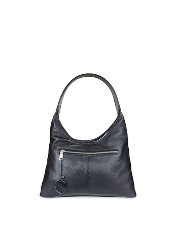 Черная кожаная сумка бохо женская, 85042 чорн, Fashion (267404191)