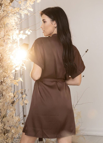 Жіночий халат Хш1010 Шоколадний MiaNaGreen (267507354)