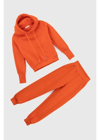 Помаранчевий демісезонний костюм реглан, штани Safari