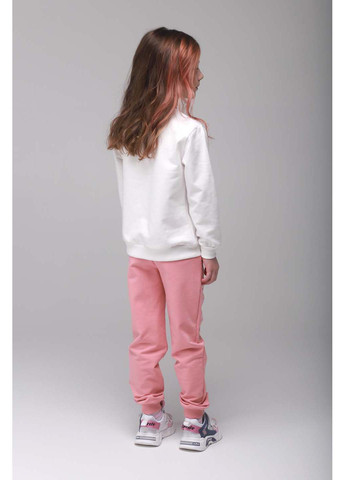 Молочний демісезонний костюм для дівчинки реглан, штани Breeze