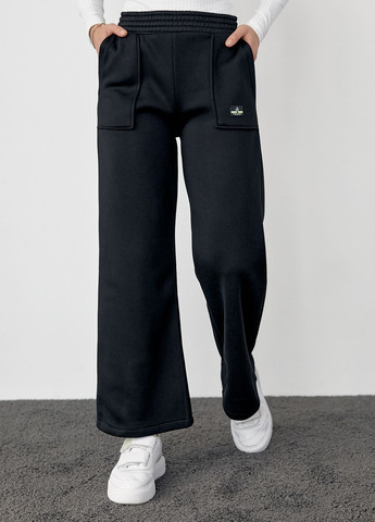 Трикотажные штаны на флисе с накладными карманами Lurex (266431476)