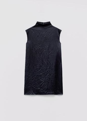 Темно-синее праздничный платье Zara однотонное