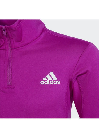 adidas детский джемпер aeroready warming reflective h16917 логотип фиолетовый спортивный
