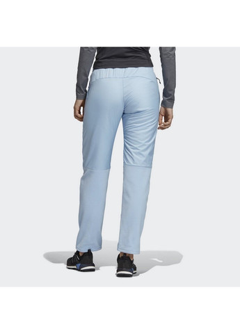 Голубые спортивные зимние брюки adidas