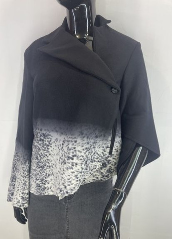 Черный повседневный пиджак Aggugini - с абстрактным узором - демисезонный