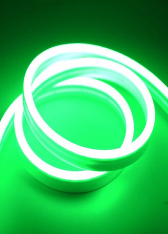 Гнучка неонова стрічка LED NEON Зелена 5M, силіконова неонова стрічка на стелю 12V-220V No Brand (267579877)