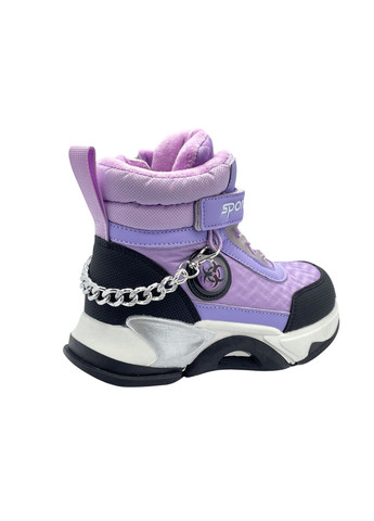 Фиолетовые повседневные зимние зимние ботинки No Brand