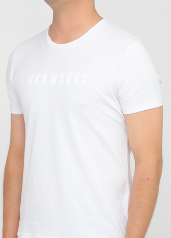 Біла футболка Bikkembergs