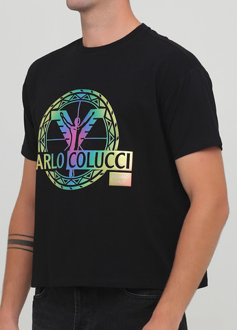Чорна футболка Carlo Colucci