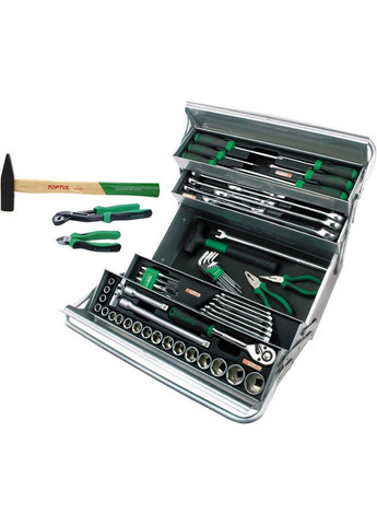 Комплект инструментов в ящике (5 секций) 63 ед. TOPTUL (267655052)