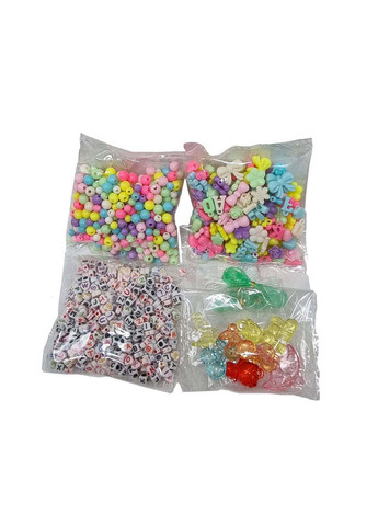 Набор для творчества Бисер в ведерке 14х14х13 см Bambi (267658696)