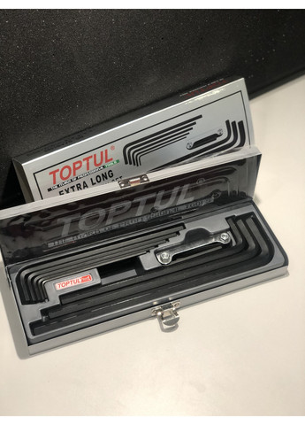 Комплект шестигранників Г-обр. супердовгих 1.5-14мм 9од. TOPTUL (267659319)