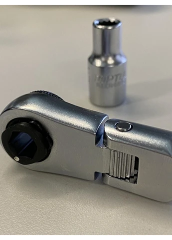 Трещотка мини 1/4" с шарниром 60 зубцов (исп. с FTDF0810) TOPTUL (267656322)