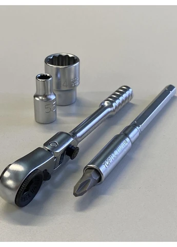 Трещотка мини 1/4" с шарниром 60 зубцов (исп. с FTDF0810) TOPTUL (267656322)