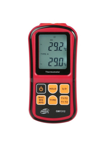 Термометр цифровий двоканальний -250-1767 ° C BENETECH (267660229)