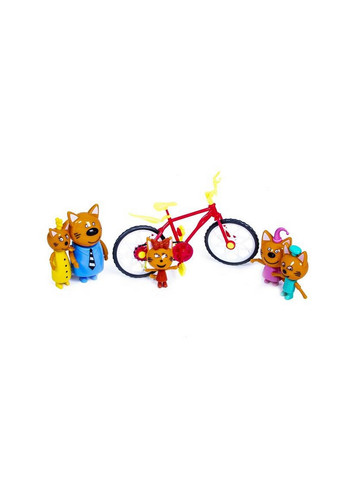 Игровой набор Три кота с велосипедом 28,5х29х7 см Metr+ (267658932)