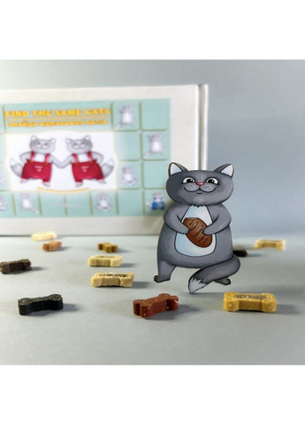 Настільна гра "Знайди однакових кішок" на увагу 17х25,5х5,5 см Ubumblebees (267660290)