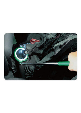 Зеркало телескопическое с подсветкой увеличительное d=55 мм, 268-955 мм TOPTUL (267659298)