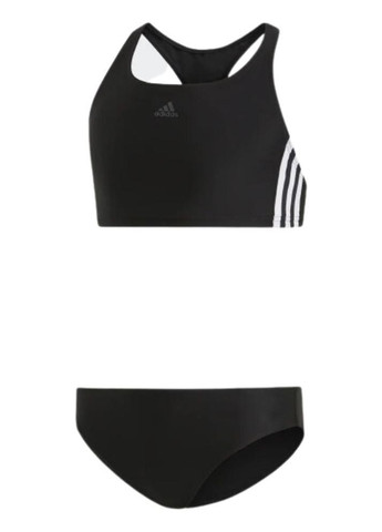 Черный демисезонный детский купальник 3-stripes bikini dq3318 adidas