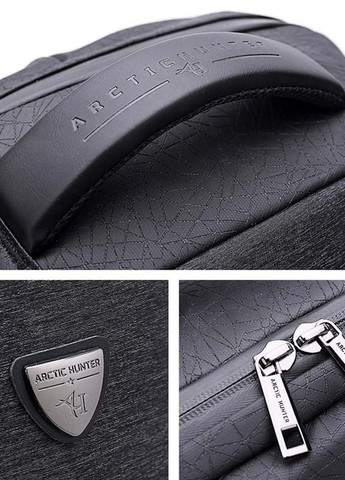 Рюкзак городской B00193 с USB для ноутбука 15,6" объем 22л. Черный (AH-B00193-2950) Arctic Hunter (267577790)