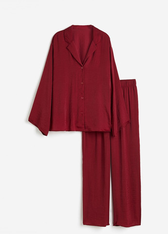 Темно-красная всесезон пижама H&M