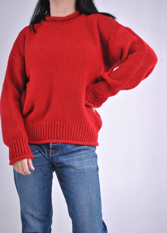 Червоний зимовий теплий гарний светр Fashion Club