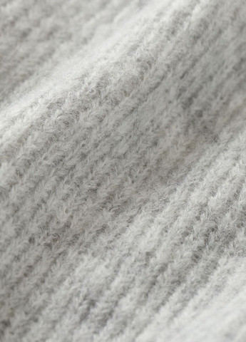 Світло-бежевий демісезонний светр оверсайз із змішаної вовни світло-сірий повсякденний демісезон пуловер H&M