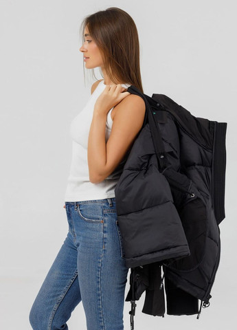 Черная зимняя куртка зимняя молодежная Yimosis