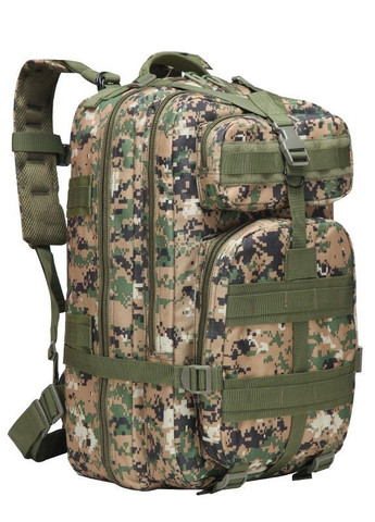 Тактический штурмовой военный рюкзак Armour Tactical Oxford 600D (с системой MOLLE) 45 литров Зеленый Пиксель No Brand b45 (267729105)