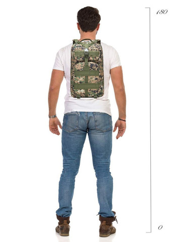 Тактический штурмовой военный рюкзак Armour Tactical Oxford 600D (с системой MOLLE) 45 литров Зеленый Пиксель No Brand B45 (267729105)