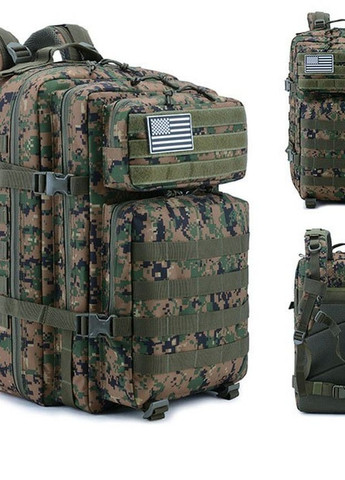 Тактичний рюкзак Armour Tactical Oxford 900D (з системою MOLLE) 45 л Зелений Піксель No Brand b1145 (267729115)