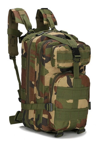 Тактичний штурмовий військовий рюкзак Armour Tactical М25 Oxford 600D (з системою MOLLE) 20-25 літрів Лісовий камуфляж No Brand m25 (267729109)