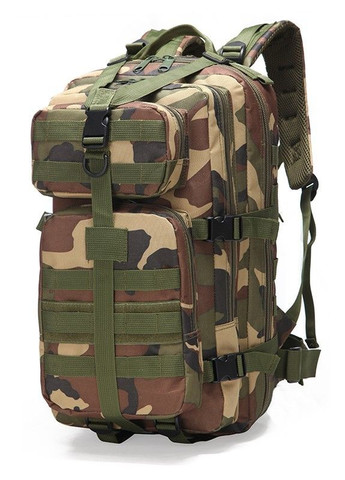 Тактичний штурмовий військовий рюкзак Armour Tactical Oxford 600D (з системою MOLLE) 35 літрів Лісовий Камуфляж No Brand c35 (267729110)